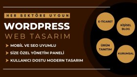 %100 mobil uyumlu, anahtar teslim web sitesi tasarlarım