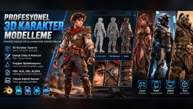 profesyonel 3D karakter modellerim