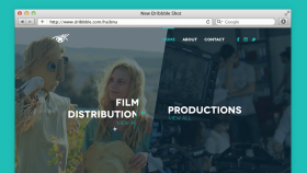 Film Production firmasına ait Website Tasarımı