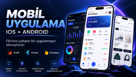 iOS ve Android için modern mobil uygulama geliştiririm