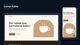 Lumen Kahve - Konsept Kafe Web Sitesi