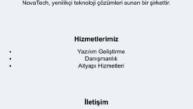 NovaTech Kurumsal Web Sitesi – Teknoloji Şirketi