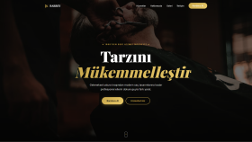 Berber & Kuaför Web Sitesi Tasarımı