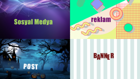 sosyal medya hesaplarınız için post banner reklam tasarlarım