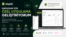 Shopify için ihtiyacınıza özel uygulama geliştirebilirim