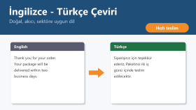 İngilizce Türkçe arası akıcı çeviri yaparım