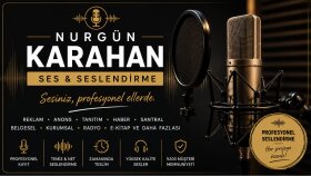 reklam, haber ve tanıtım metinlerini seslendiriyorum