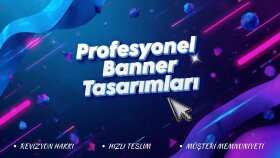 profesyonel reklam ve sosyal medya banner tasarımı yapıyorum