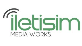 İletişim media works konsept logo tasarımı