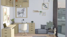 Konsept oda tasarımı ve render
