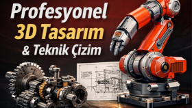 SolidWorks ile profesyonel 3D tasarım yapıyorum
