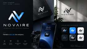 NOVAIRE — Minimalist Teknoloji Logo Konsepti
