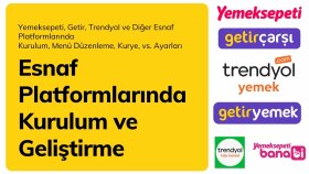 yemek sipariş platformlarına başvuru ve ürün girişi yaparım