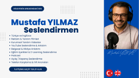 Türkçe ve İngilizce profesyonel seslendirme hizmeti sunarım
