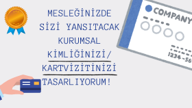 size profesyonelliğinizi gösteren kartvizit hazırlarım