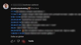 Ben, youtube canlı yayınlarınızın timecodelarını hazırlayabi