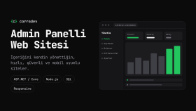 ASP.NET ve Node.js ile admin panelli web sitesi yaparım