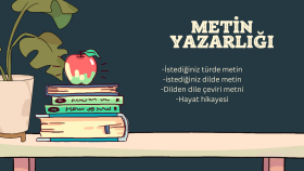 istediğiniz konuda metin yazabilirim