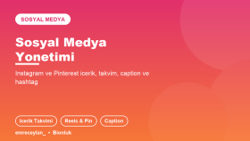 e-ticaret markanın sosyal medyasını yönetirim