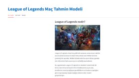 League of Legends Maç Sonuç Tahmini