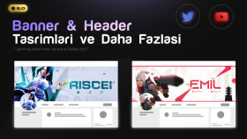 sizin için banner ve header tasarımları yapıyorum