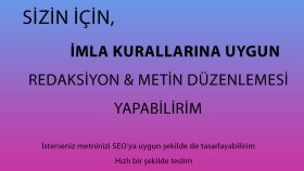 Redaksiyon & Metin düzenleme