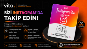 işletmenize Instagram NFC kartı hazırlıyorum