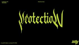 PROTECTION CUSTOM LOGOTYPE TASARIMI