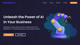 BrightSpark AI – Geleceğin UI/UX Deneyimi
