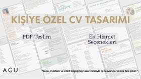 özgeçmişinizi profesyonelce hazırlarım