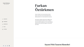 Kişisel Web Sitesi Tasarımı