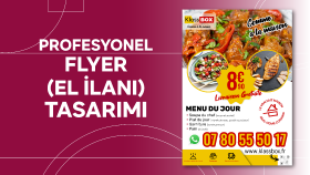 profesyonel flyer (el ilanı) tasarlarım