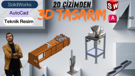 SolidWorks ile üretime hazır sac metal tasarımları yapıyorum
