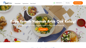 Şef Gibi Web Sitesi Anasayfa Tasarımı
