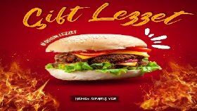 Burger Sosyal Medya Tasarımı 