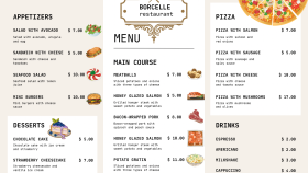 Restaurant & Event Menü Tasarımları | Broşür | Dijital