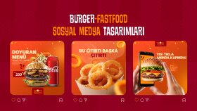 Burger-Sosyal Medya Tasarımları