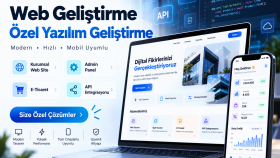 işletmelere özel web sitesi ve yazılım geliştiririm