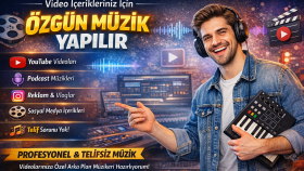videolarınız için telifsiz profesyonel müzik üretirim
