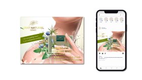 Erat naturel için sosyal medya tasarımı