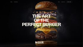 Noir Burger | Restoran Web Sitesi (Konsept Proje)