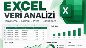 Excel ile veri temizleme, düzenleme ve raporlama yaparım