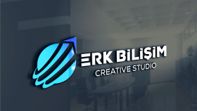 ERK BİLİŞİM 3D Logo Mock-Up Çalışması