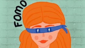 Fomo konulu bilgilendirme afişi  veya storyboard tasarımı