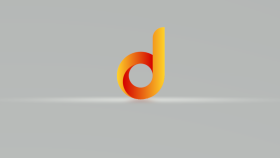 Gradyen -d- harf logo