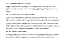 2023 Dekorasyon Trendleri