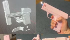 Kişiye Özel Silah Şeklinde Çakmak – Fonksiyonel 3D Baskı Tas