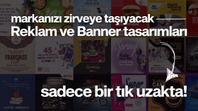 sizin için reklam ve banner tasarımları yapabilirim