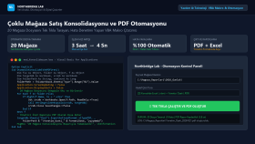 Çoklu Mağaza Satış Konsolidasyonu ve PDF Otomasyonu