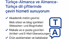 Almanca - Türkçe çeviriler yaparım
